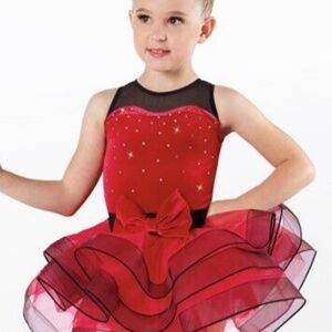 My Girl Weissman Showtime 13316 Red and Black Dance Dress 
